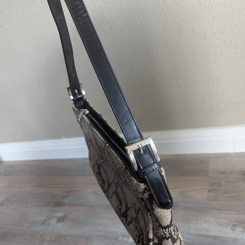 ALDO Faux Python Snakeskin Shoulder Bag | Y2K Neutral Purse